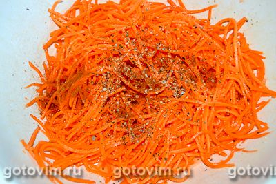 Маринованные вешенки с морковью по-корейски