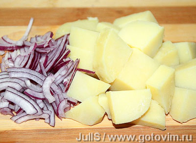 Салат картофельный с квашеной капустой