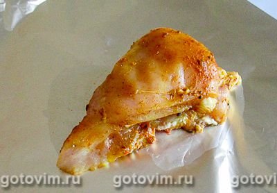 Кармашки из куриной грудки с сыром