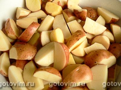 Картофель, запеченный с кожурой