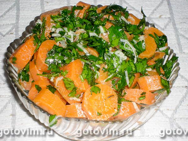 Марокканский салат из моркови с тмином .