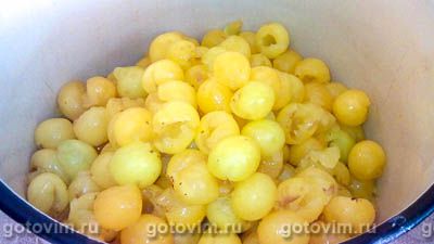 Густой джем из желтой алычи с крахмалом (2-й рецепт)