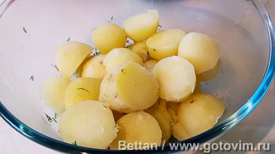 Салат из молодого картофеля со спаржей (2-й рецепт)