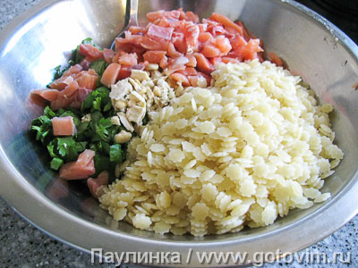 Паста - салат с рыбой