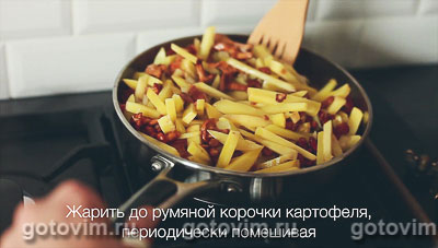 Жареные лисички с картошкой