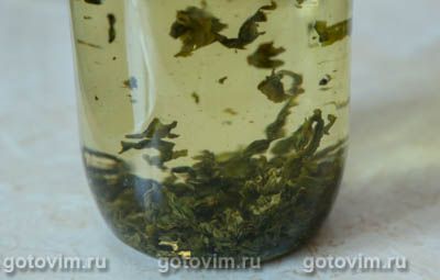 Холодный зеленый чай с мятой и лаймом