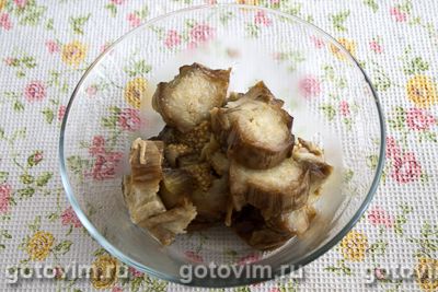 Закуска из печеных баклажанов в кисло-сладком маринаде