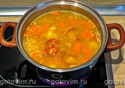 Суп-пюре с томатом и морковью на сливках