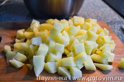 Паста с песто, картофелем и зеленой фасолью