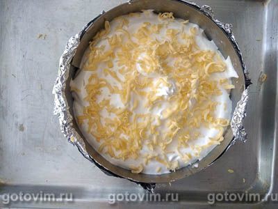 Польский яблочный пирог с безе