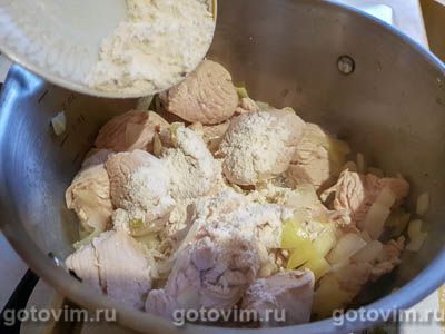 Густой суп из индейки с солеными огурцами (2-й рецепт)