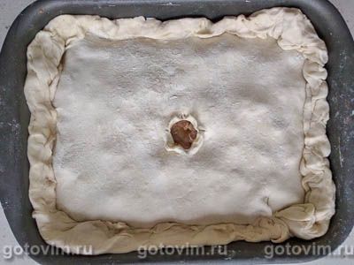 Мясной пирог с картошкой на скорую руку