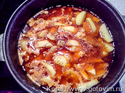Соус из мяса с картофелем (суп кавардак, жаркоп)