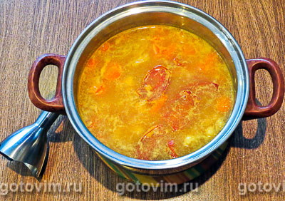 Суп-пюре с томатом и морковью на сливках