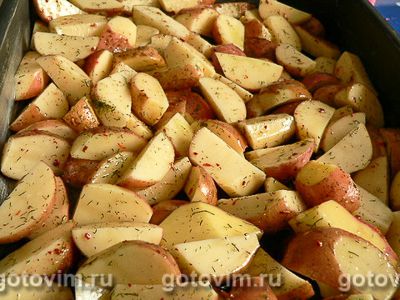 Картофель, запеченный с кожурой
