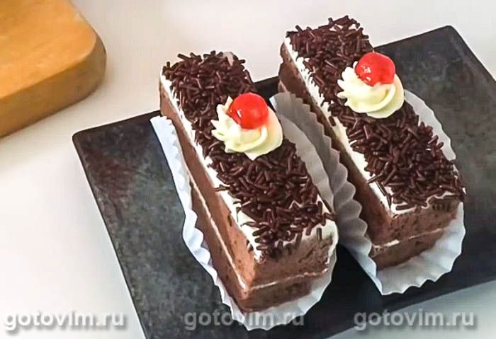 Пирожные «Шоколадный бархат».