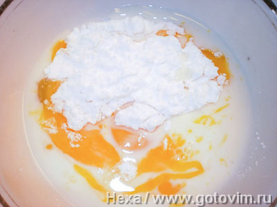 Десерт из кадаифа с клубникой и кремом патисьер (2-й рецепт)