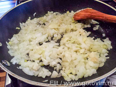 Рисовая запеканка с сыром рокфор и шпинатом.
