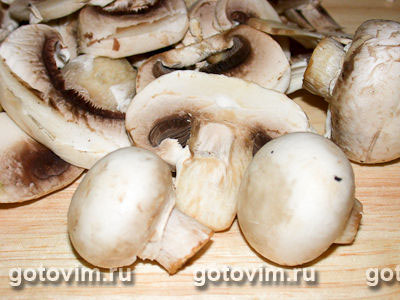 Лазанья с телятиной в грибном соусе