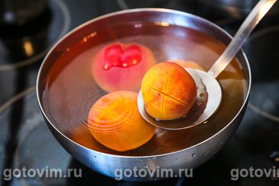 Как почистить персики