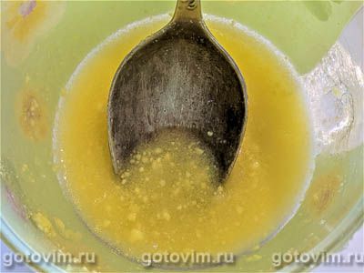 Салат из креветок с апельсином, брынзой и грушами (2-й рецепт)