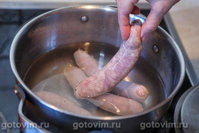 Домашние копченые колбаски из свинины