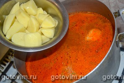 Венгерский суп с мясными фрикадельками