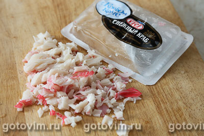 Жареный рис с крабовым мясом VICI «Снежный краб» и кукурузой.