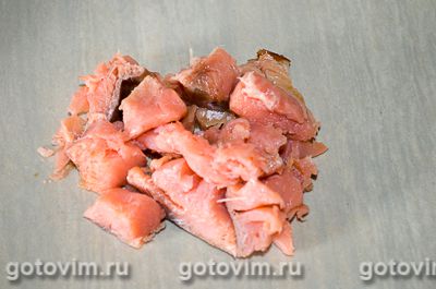 Фарфалле с копченым лососем в итальянском стиле
