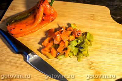 Салат с тунцом и печеными овощами