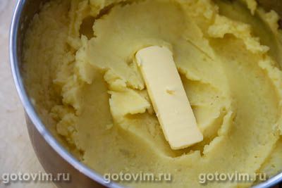 Картофельное пюре с капустой кольраби.