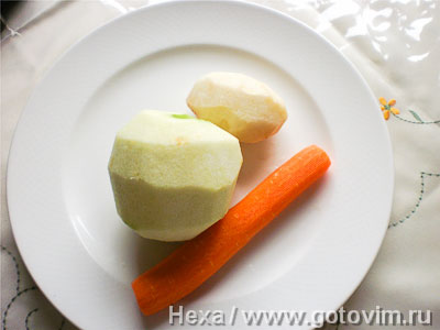Салат из топинамбура с морковью и яблоком