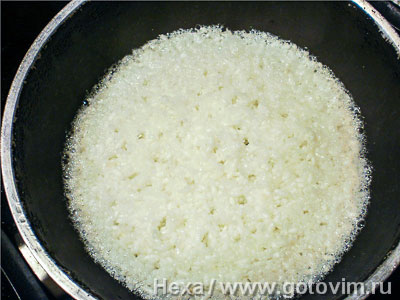 Каша рисовая на кокосовом молоке.