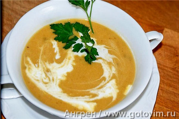 Тыквенный крем-суп с мёдом и тимьяном