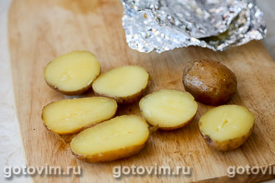 Картофель, фаршированный сыром и крабовыми палочками «Снежный краб» VICI