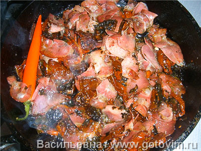 Макароны букатини с соусом аматричана (Bucatini all’amatriciana)
