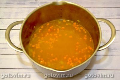 Суп-пюре из моркови с фрикадельками.