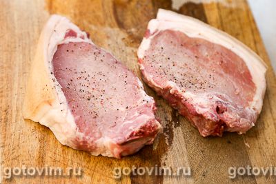 Свинина, запеченная с грушами и сидром