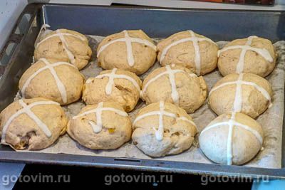 Пасхальные крестовые булочки (Hot cross buns)